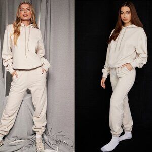 HOUSE OF CB 'Sky' Oatmeal Fleece Back Jogging Trouser NWOT